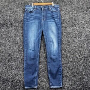 Paige Hoxton Ankle High Rise Skinny Jeans Dark Wash Denim Size 31